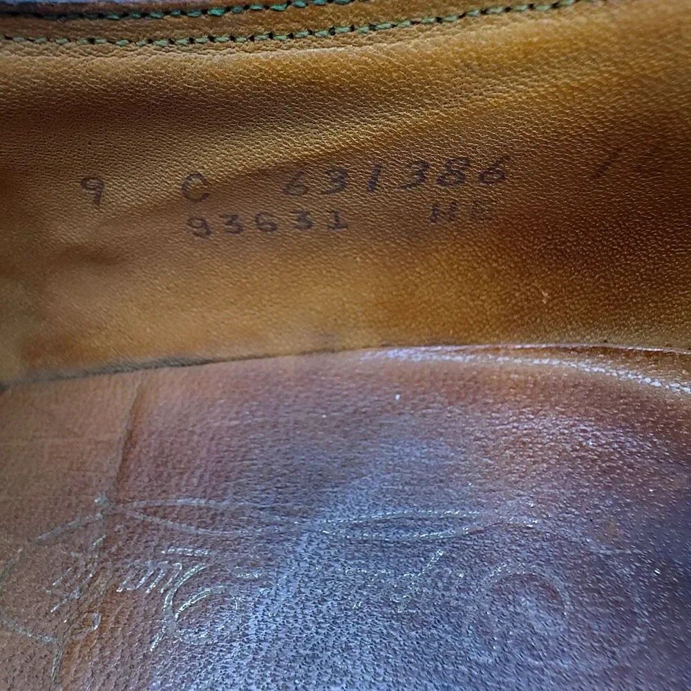 Vintage 1974 Florsheim Imperial Kenmoor 93631 Golden Harvest Longwing Brogue 9C